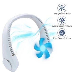 Portable Neck Fan – Super Quiet, Dual Cooling, USB Rechargeable, Summer Essential